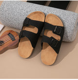 Comfortable Double-Buckle Clog Sandals