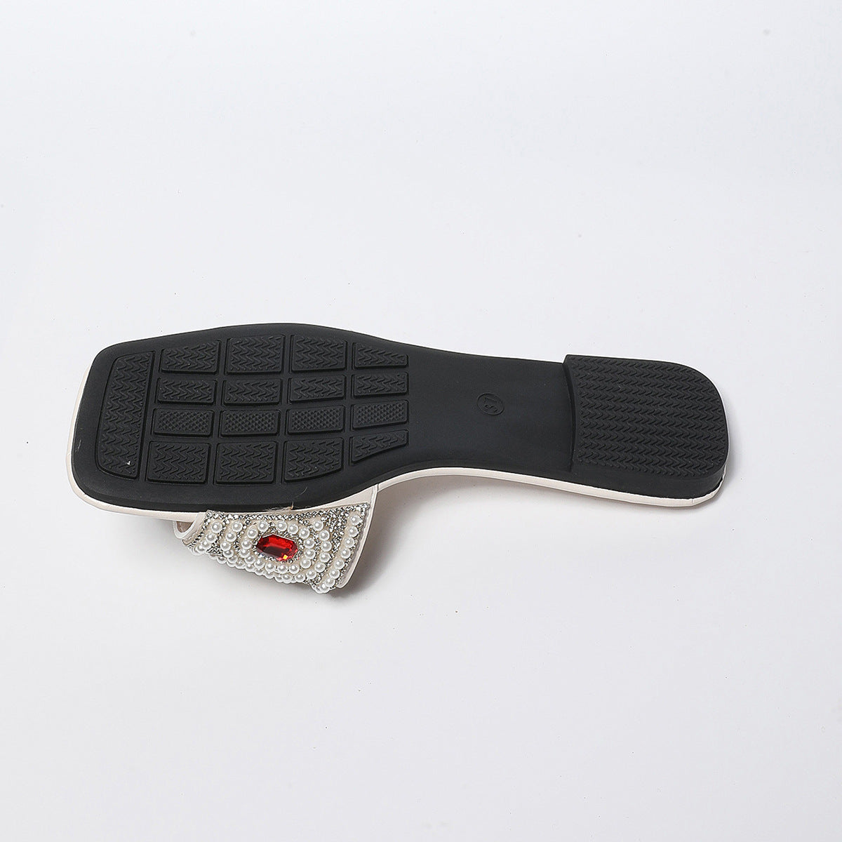 Pearl and Gem Slide Sandals