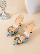 Elegant Floral Patterned Heels