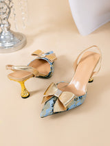 Elegant Floral Patterned Heels