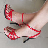 Patent Leather High Heel Sandal