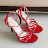 Patent Leather High Heel Sandal