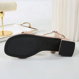 Block-Heel Sandals with Ankle Strap