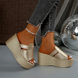 Elegant Platform Wedge Sandals