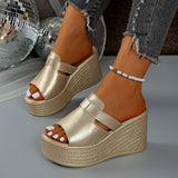Elegant Platform Wedge Sandals