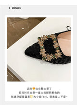 Pointed Toe Heels with Embellished Buckle