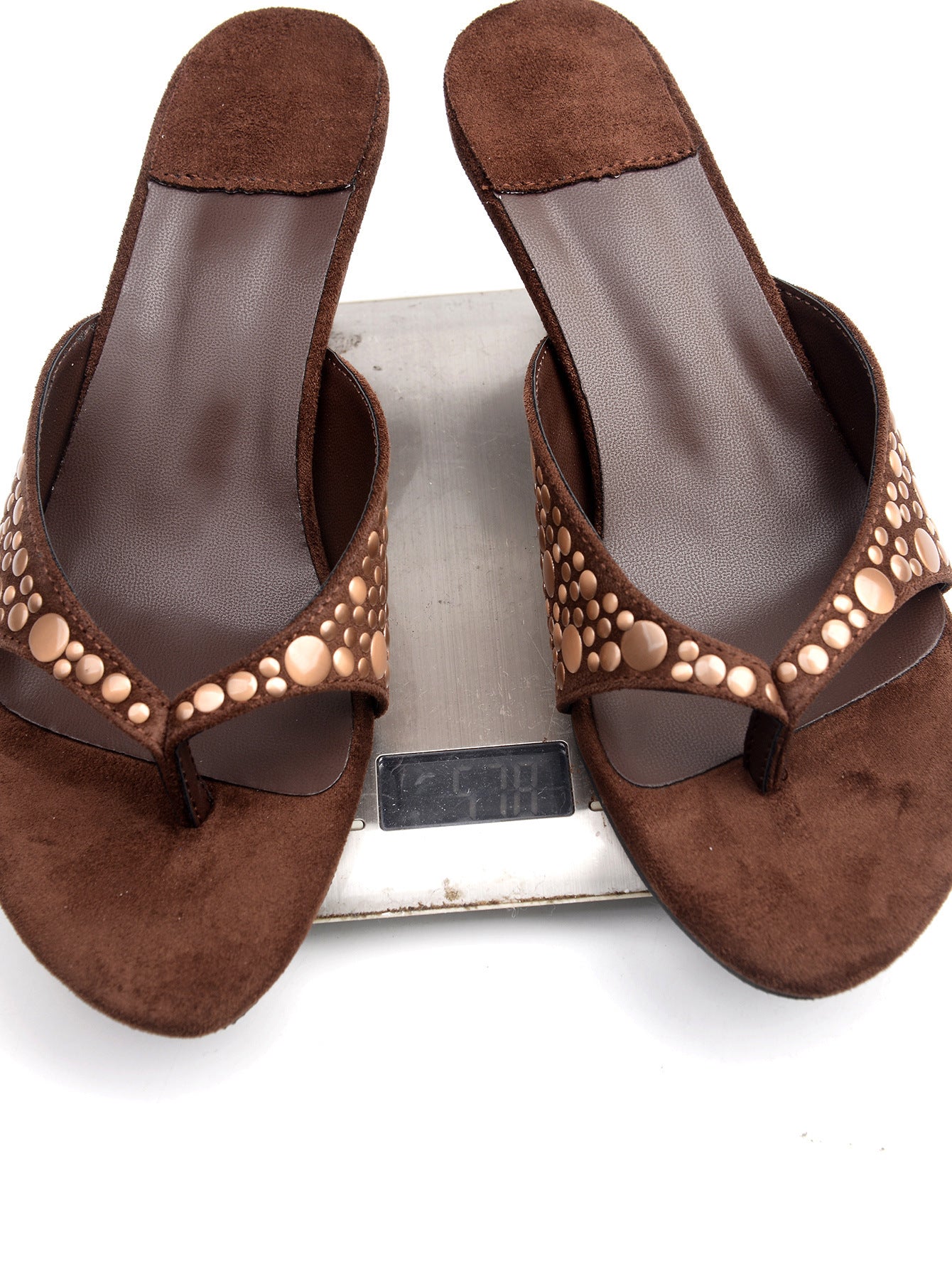 Heeled Sandals with Embellishments