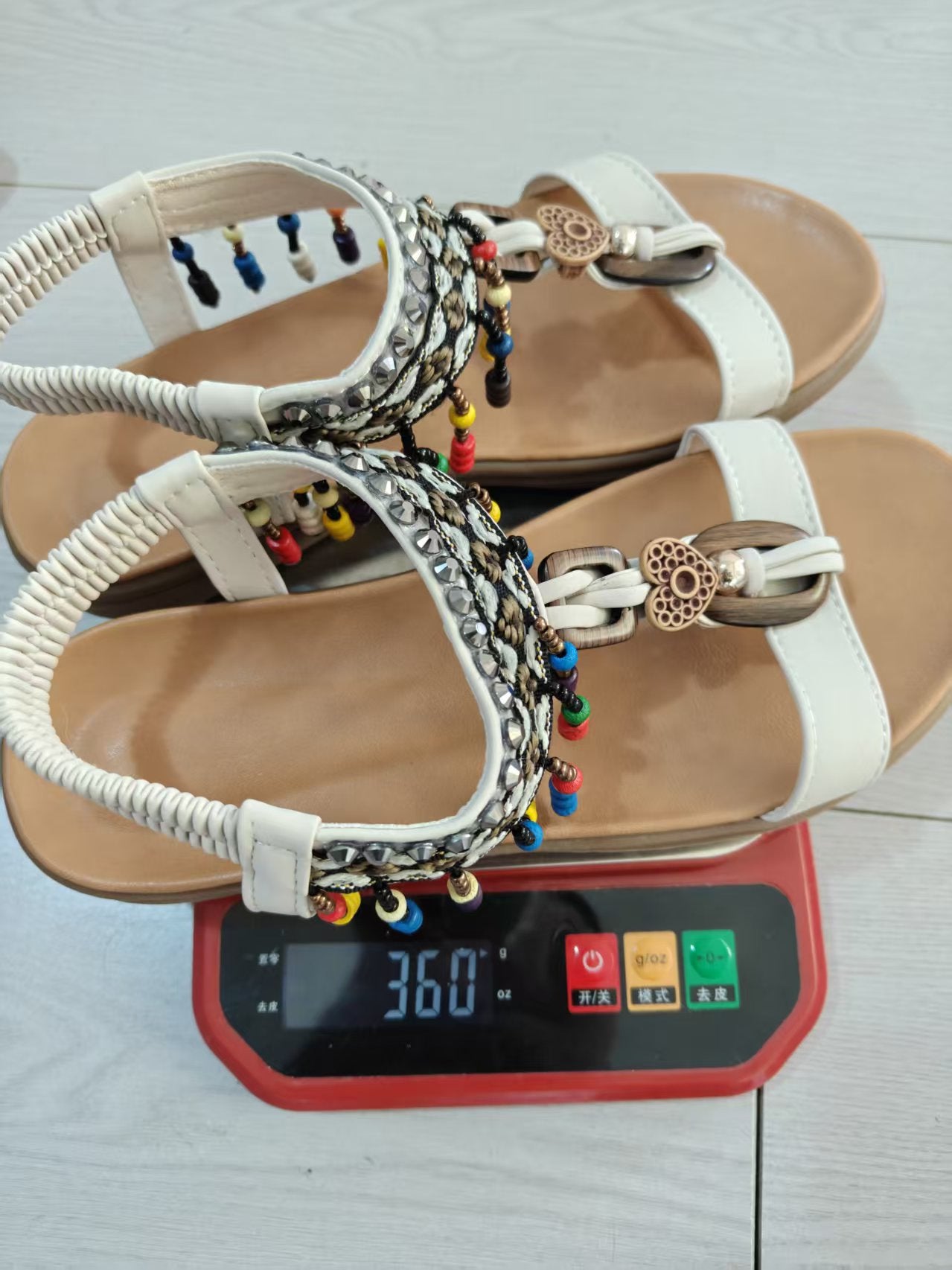 Bohemian Beaded Ankle-Decorated Sandals