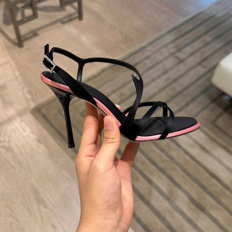 High Heel Sandals with Accent
