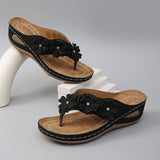 Floral Toe-Post Sandals