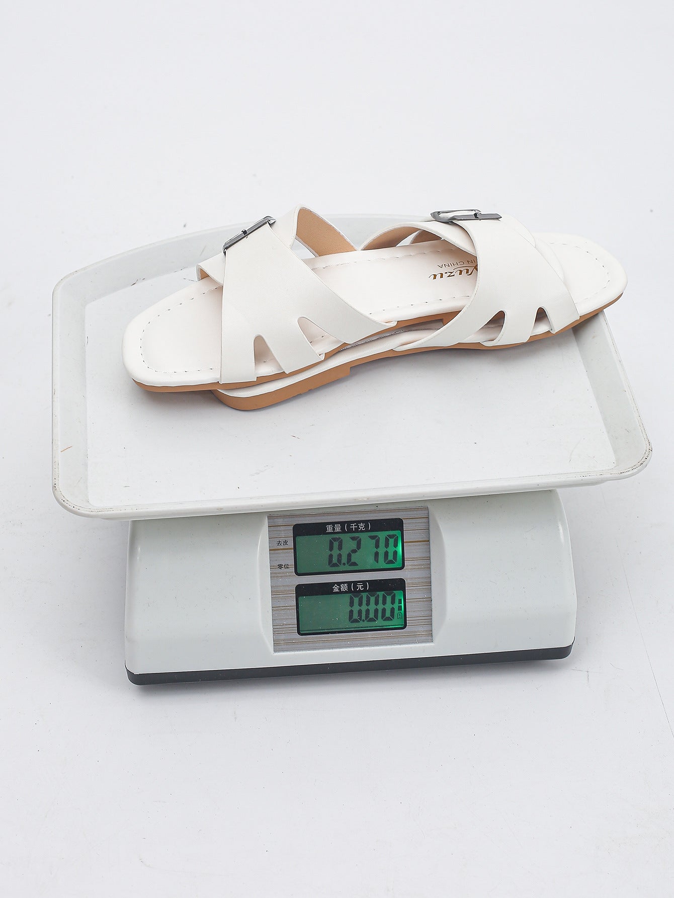 Buckle Slip-On Sandals