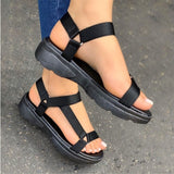 Bright Color Block Strap Sandals