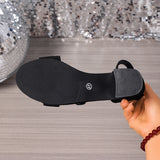 Block Heel Sandals with Ankle Strap