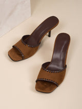 Women`s   Grommet Double Strap Slide Sandals