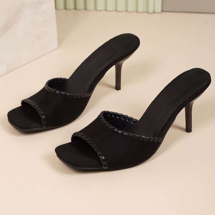 Women`s   Grommet Double Strap Slide Sandals
