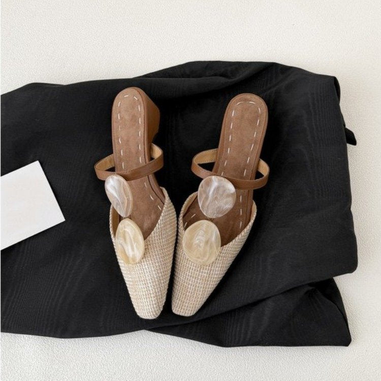 Women's Pointed Toe Mule Sandals