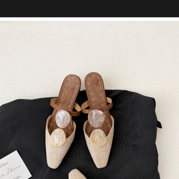 Women's Pointed Toe Mule Sandals