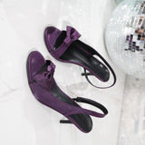 Women's Bow Slingback Kitten Heels