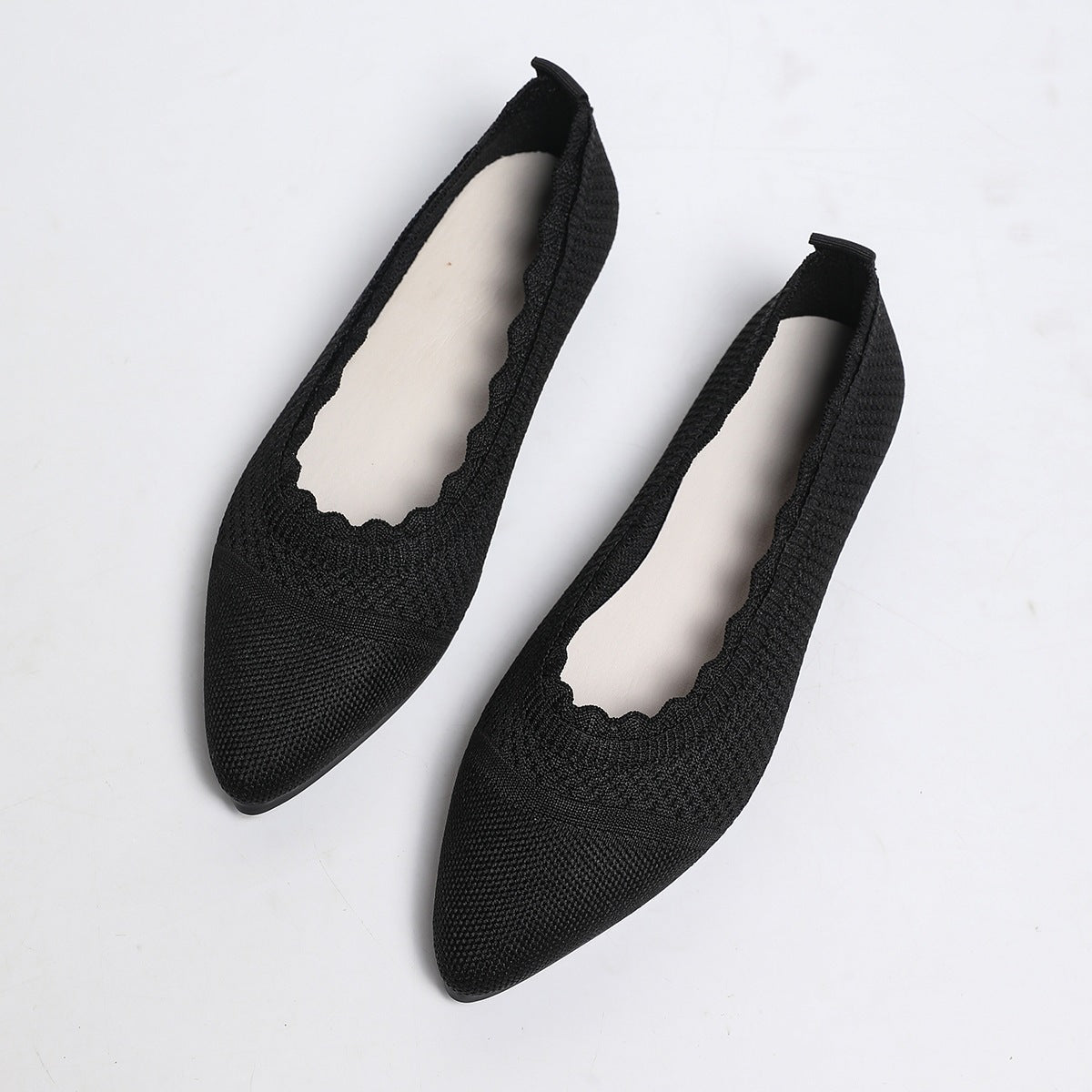 Women's Pointed Toe Knit Flats