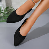 Women's Pointed Toe Knit Flats
