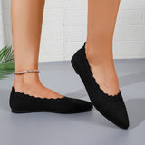 Women's Pointed Toe Knit Flats