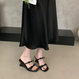 Women's Bow Strap Low Heel Sandals