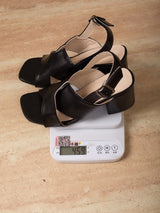 Women's Cross Strap Block Heel Sandals