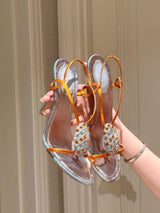 Women's Rhinestone Heeled Sandals