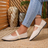 Women's Rhinestone Mary Jane Flats