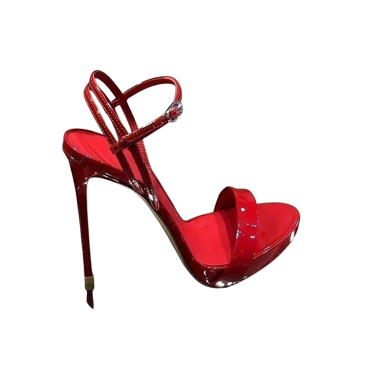 Patent Strappy High Heel Sandals