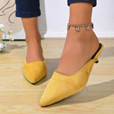 Women’s Pointed Toe Low Heel Mules