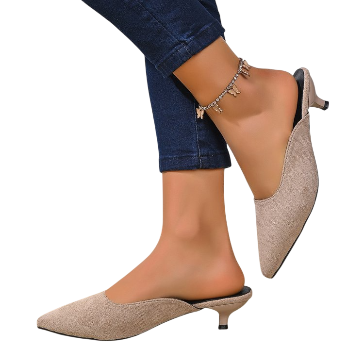 Women’s Pointed Toe Low Heel Mules