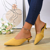 Women’s Pointed Toe Low Heel Mules