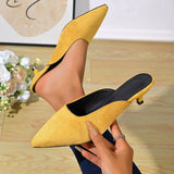 Women’s Pointed Toe Low Heel Mules