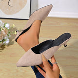 Women’s Pointed Toe Low Heel Mules