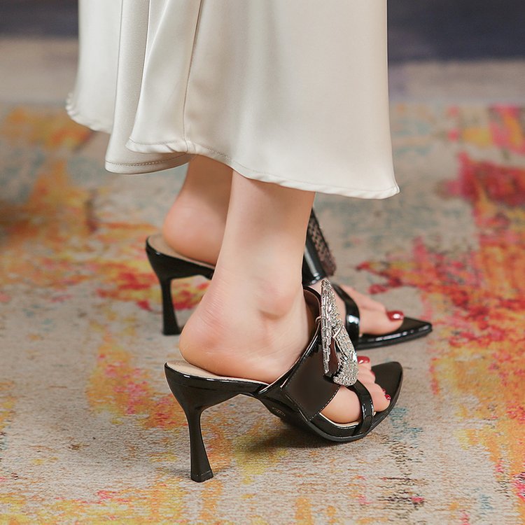 Women’s Open Toe Wedge Mule Sandals