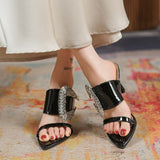 Women’s Open Toe Wedge Mule Sandals