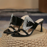 Women’s Open Toe Wedge Mule Sandals