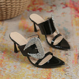 Women’s Open Toe Wedge Mule Sandals