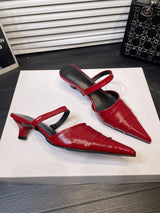 Women’s Pointed Toe Flat Mule Shoes