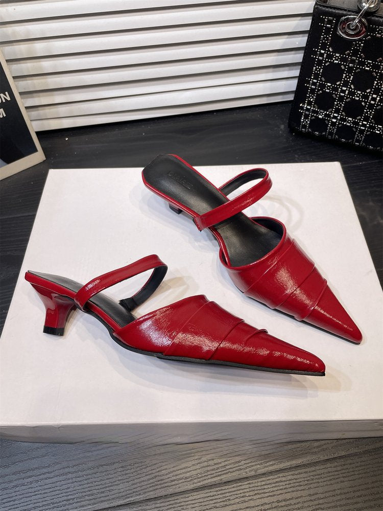 Women’s Pointed Toe Flat Mule Shoes