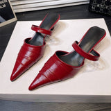 Women’s Pointed Toe Flat Mule Shoes