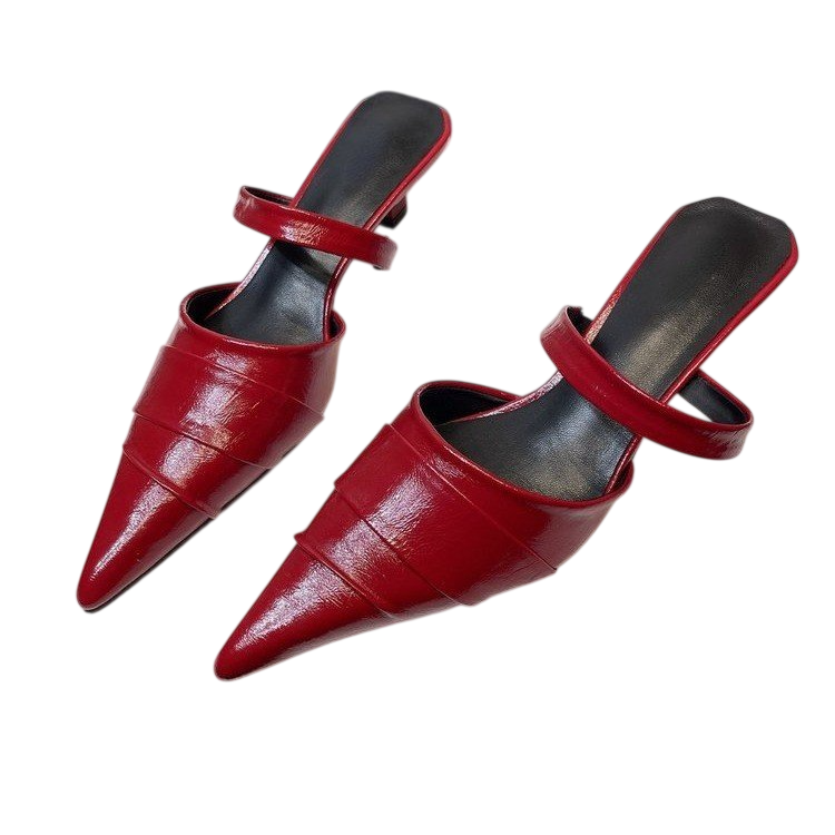Women’s Pointed Toe Flat Mule Shoes