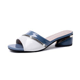 Women’s Open Toe Low Block Heel Sandals