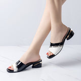 Women’s Open Toe Low Block Heel Sandals