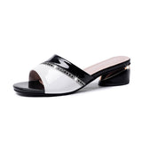 Women’s Open Toe Low Block Heel Sandals