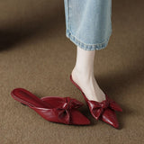 Women’s  Bow Pointed Toe Mules