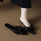 Women’s  Bow Pointed Toe Mules