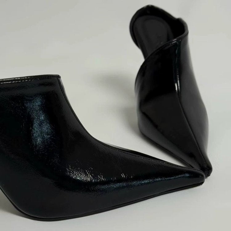 Women's Pointed-Toe High Heel Mule Shoes
