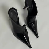 Women's Pointed-Toe High Heel Mule Shoes